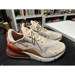 Nike Air Max 270 'Light Cream' Terra Blush Gold Women's Size 7 - AH6789-203